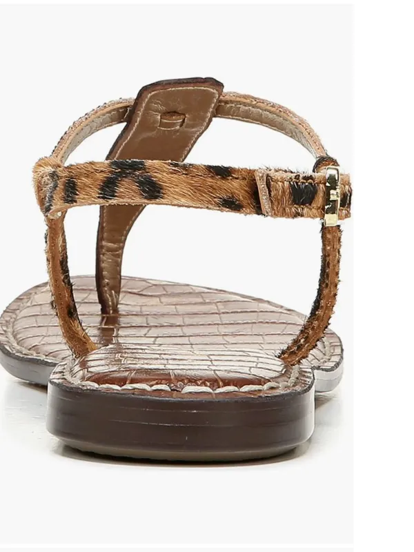 NEW Sam Edelman Gigi Sandal 7.5 M, CYPRUS TAN MULTI Calf Hair Leather - Image 7