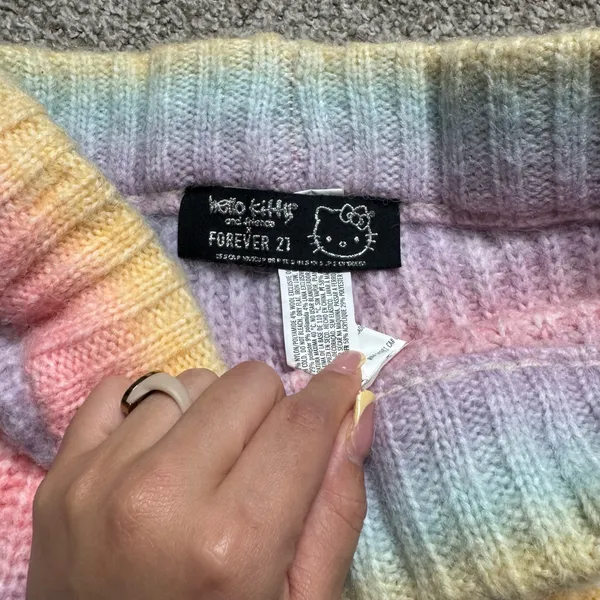 Forever 21 Hello kitty rainbow knit shorts - Image 2