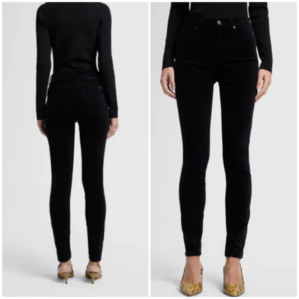 7 for all mankind the high waist black skinny jeans - Image 2