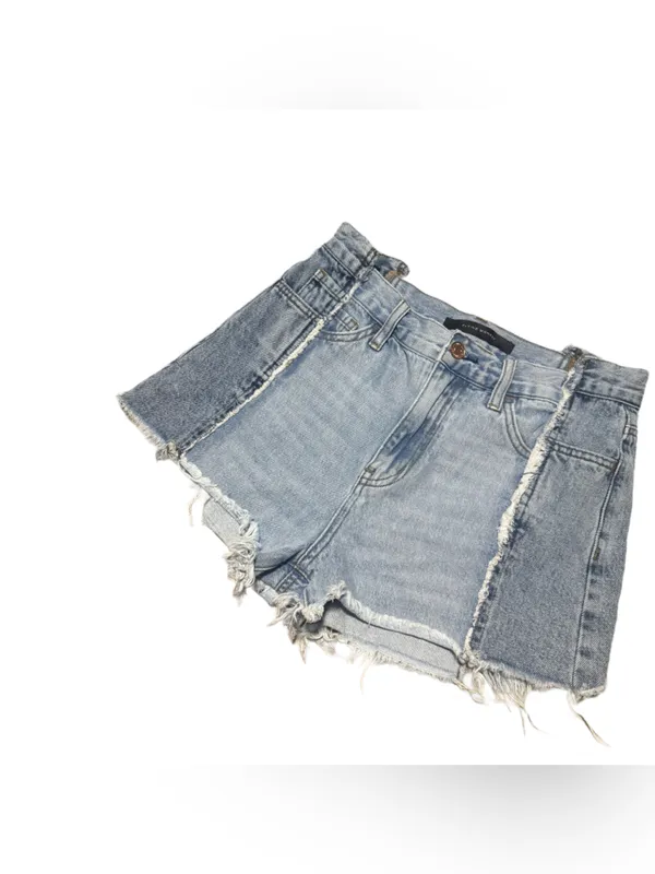Flying Monkey High Rise Shorts Women's 25 Two Two Denim Distressed Jean Buckle - Image 4