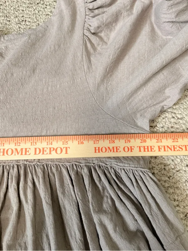 Free People FP Beach Get Obsessed Babydoll Mini‎ Dress Tan Size S - Image 8