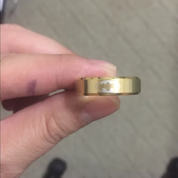 6mm Gold Batman Ring - Image 5