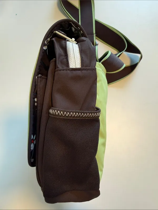 Sherpani Pica crossbody green/ brown handbag - Image 3