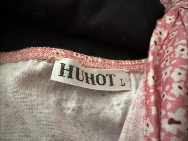 HUHOT Pink Floral Sleeveless Dress – Women’s Size L - Image 2