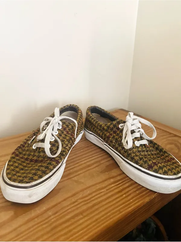 Limited Edition Vans ERA Low Top Harris Tweed Houndstooth Sneakers - Image 4