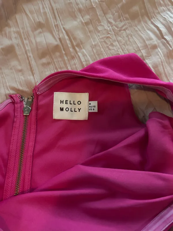 Hello Molly Pink Mini Dress - Image 3