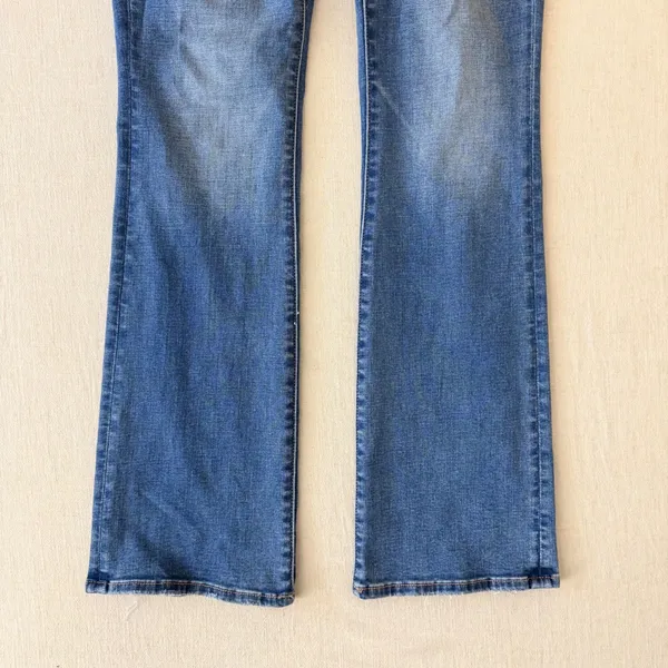 American Eagle Curvy High-Rise Skinny Kick Jeans Womens 2 Short Blue - Image 5
