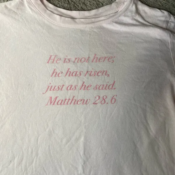 Forever 21 Light Pink Graphic Tee - Image 2