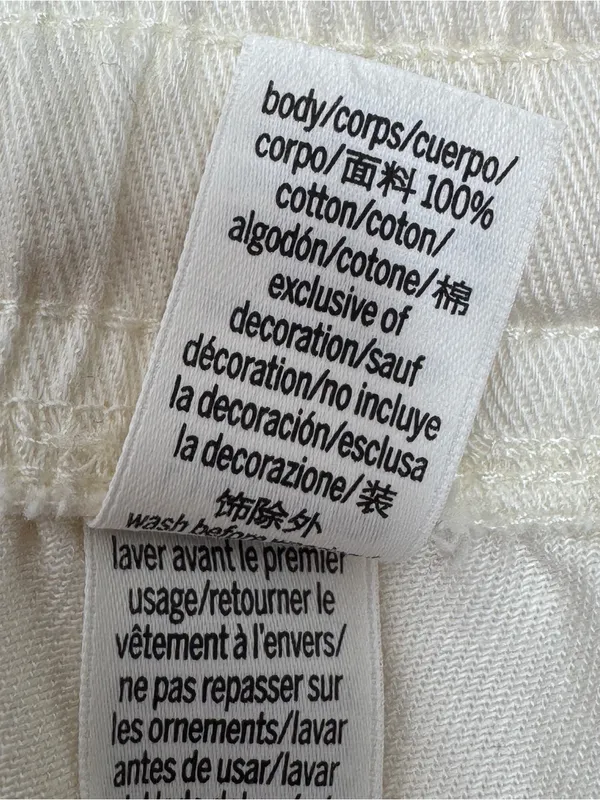 Pink by Victorias Secret Retro‎ Logo Athleisure Jogger Shorts Cream Pink Large - Image 9