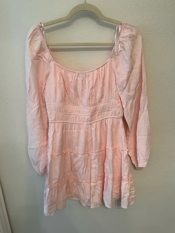 TJ Maxx Pink Long Sleeve Mini Dress - Image 3