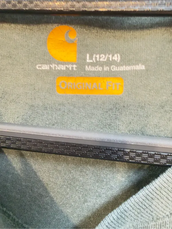Carhartt Original Fit Women’s Pocket Tee size Large In green - Image 6