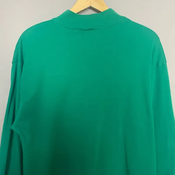 Karen Scott Vintage 90s Christmas Sweatshirt Gingerbread Man House Green Women Size XL Retro - Image 5