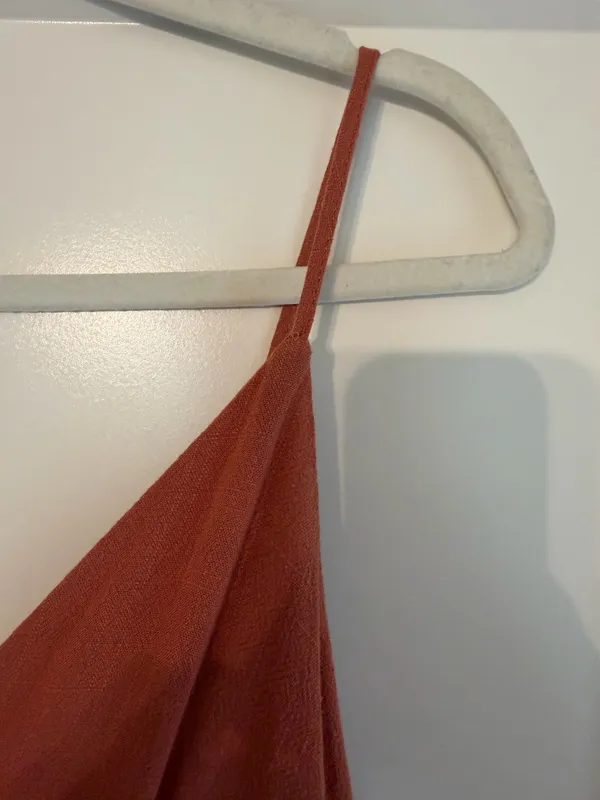 Boutique Rust Spaghetti Strap Dress - Image 5
