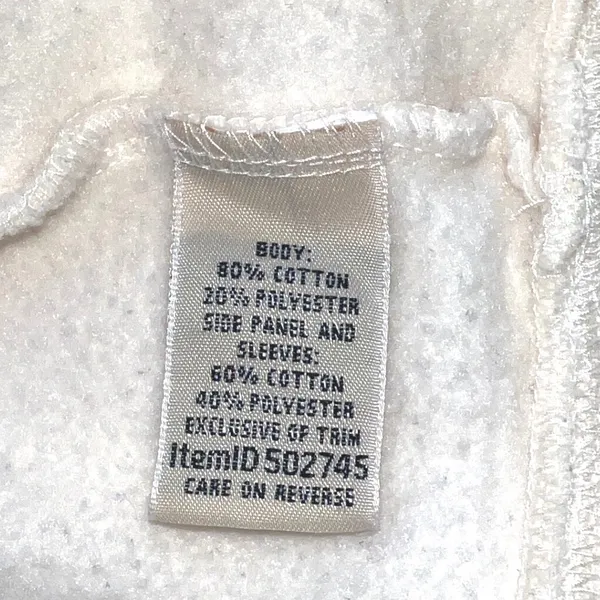 L.L. Bean Small Quilted Quarter Zip Pullover Cream EUC Outdoor Fall Cozy - Image 9