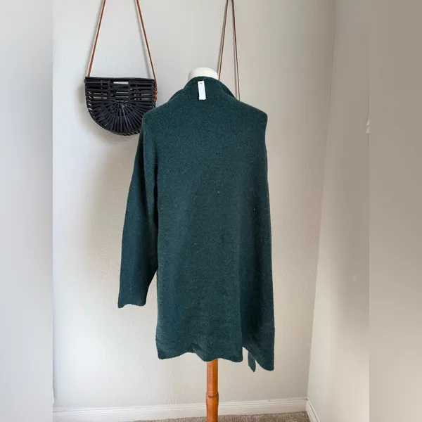 NWT Madewell Green Cozy Wool Alpaca Cardigan Sweater, Size XL - Image 2