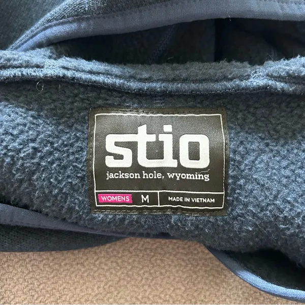 Stio Sweetwater Fleece Sweater Knit Pullover Hoodie Medium Granola Gorpcore - Image 7