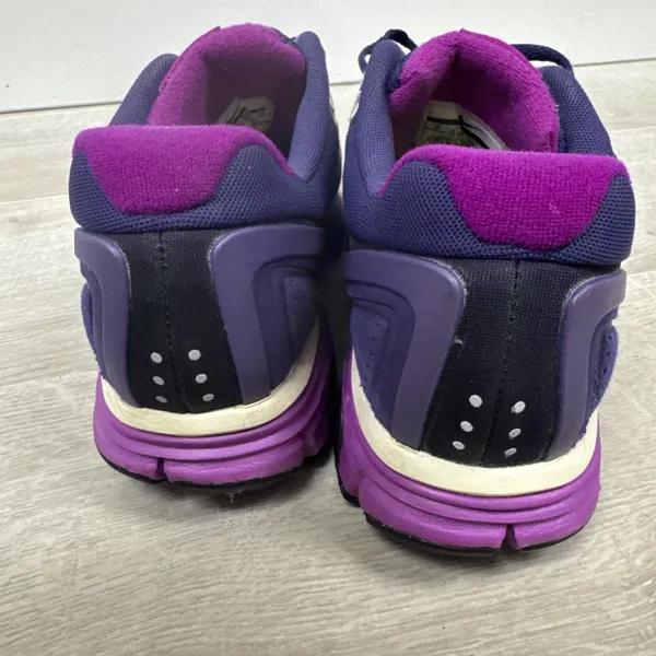 Nike LunarGlide+ 2 Women’s 8 Purple Black Flywire Shoes 407647-500 - Image 6