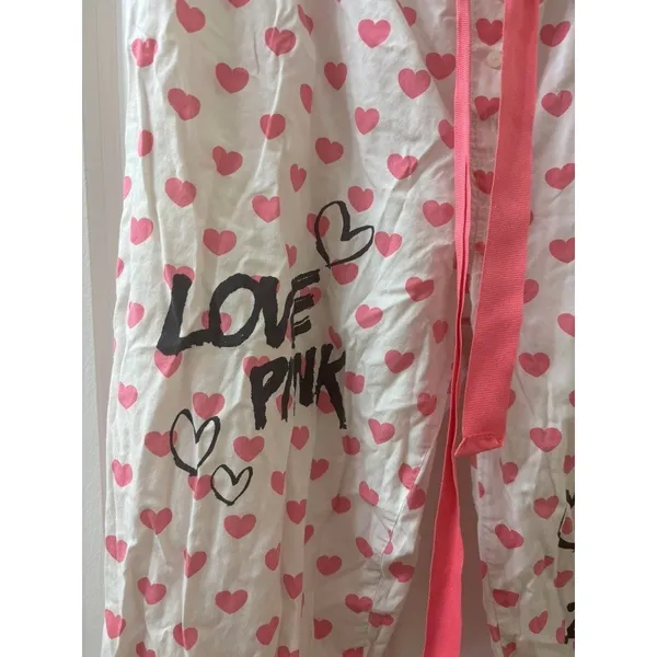 Victoria's Secret PINK SWEET HEART PRINT “CALL ME BABY” SLEEP drawstrings PAJAMA PANTS - Image 7