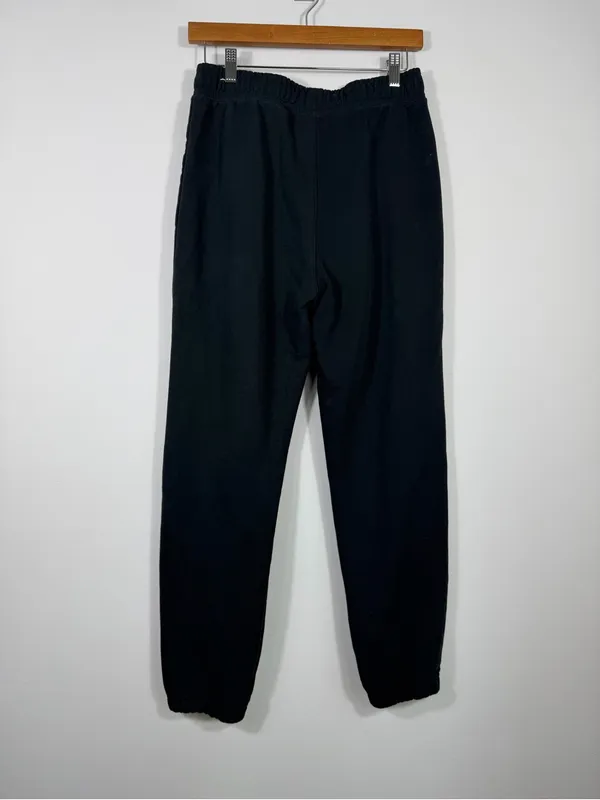 Jordan Flight Fleece Black Jogger Sweatpants Zip Pockets Men’s Small - Image 2