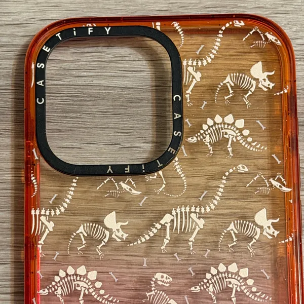 Casetify Dinosaur Fossils/skeleton Ombré iPhone 15 pro max impact case - Image 3