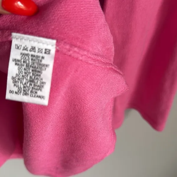 Meshki Birdie Long Sleeve Knit Mini Dress in Bubblegum XXS - Image 6