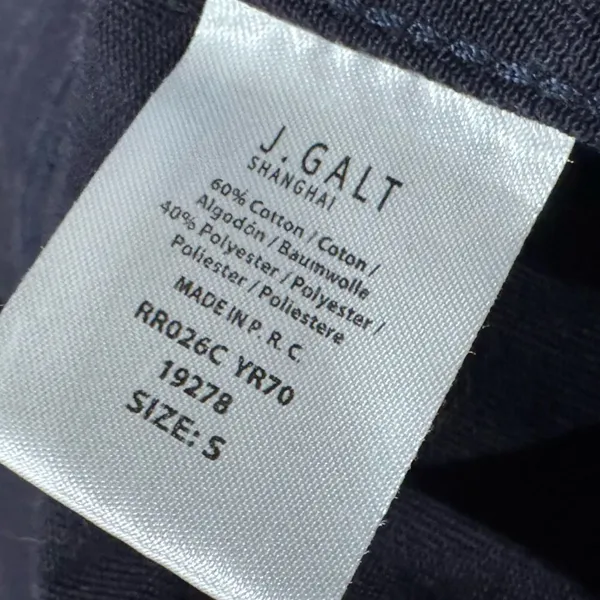 John Galt Brandy Melville Blue Cropped Jacket Women’s Small - Image 2