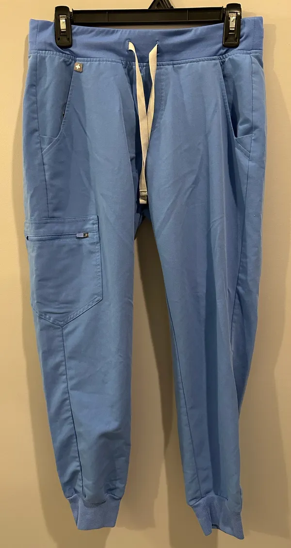 FIGS Zamora Jogger Scrub Pants Ceil Blue - Image 5