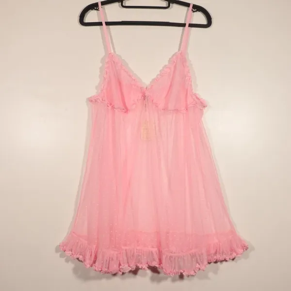 NWT Free People Heart to Heart Mini Slip in Pink Size Large - Image 3