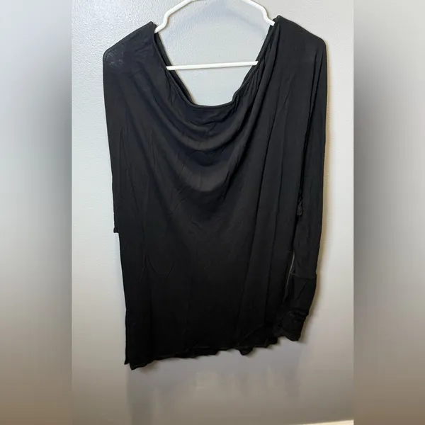 Free‎ People Beach Women's Long Sleeve Pullover Boat Neck Cover Up Size Large - Image 3
