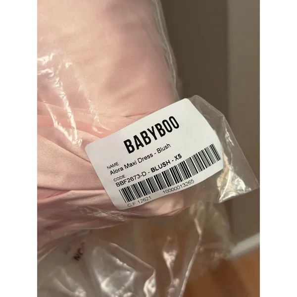Babyboo Alora Maxi Dress Blush Pink NEW NWT Size XS - Image 7