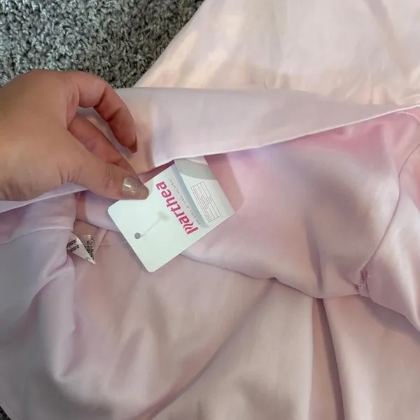 NWT Parthea pink satin strapless mini dress in a size S - Image 7