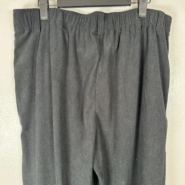 NEW Halara AuraCord Cloud Pants Womens Large Tall LT Black Corduroy Trousers - Image 4