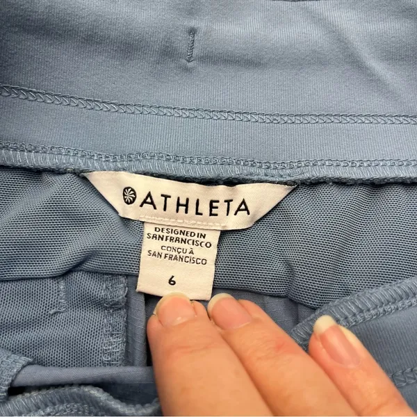Athleta Trekkie North‎ High Rise Jogger Pant Womens Size 6 Blue Athletic Pull-On - Image 2