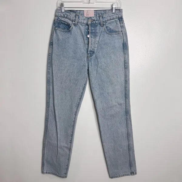 Revice Denim High Waisted Button Fly Jeans Light Wash Size 29 Minimalist Normcore - Image 2