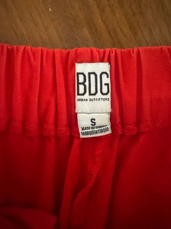 BDG Red Pants Cargo - Image 4