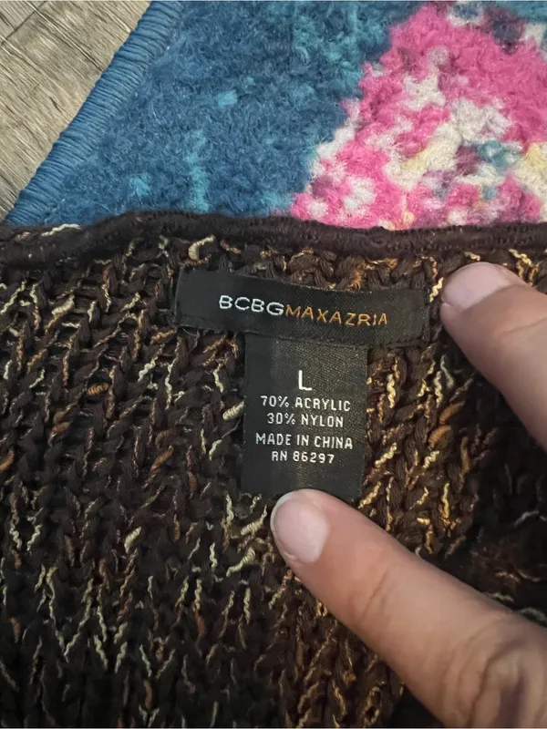 Bcbg maxarzia Women’s Brown Marled Button-Front Sweater - Image 7