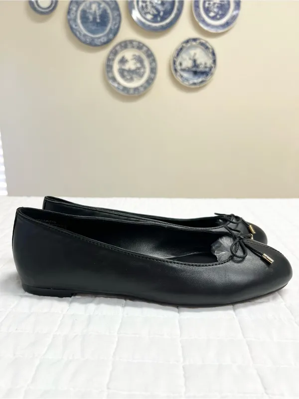 Madewell The Hester Flat in True Black Size 8 - Image 5