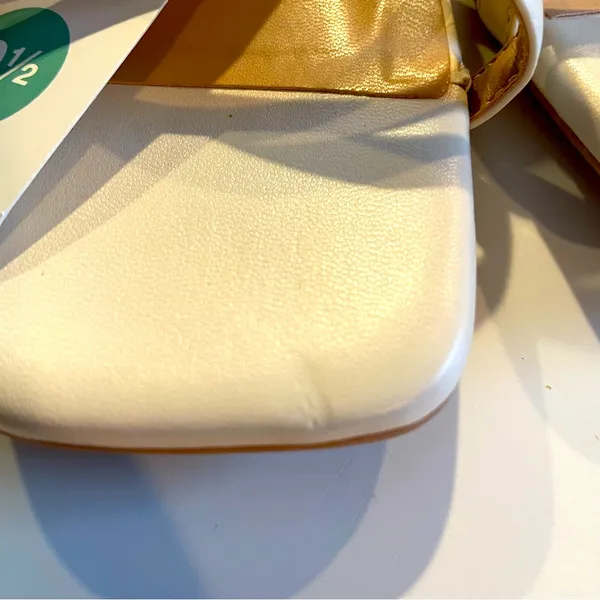 A New Day Women's Irene Tan and Cream Strappy Heeled Sandals size 9.5 - Image 9