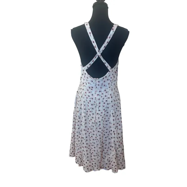 Hutch White Daisy Floral Midi Dress SIZE 0 Apron Designer Cottage Sundress $370 - Image 11
