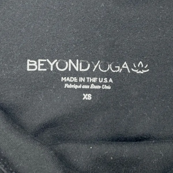 Beyond Yoga‎ Back Me Up Cropped Leggings XS Black Leopard Print Pilates Gym EUC - Image 6