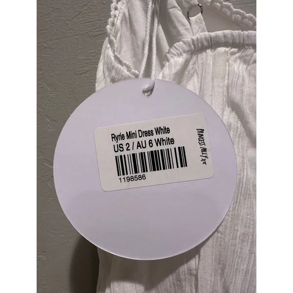 NWT Princess Polly White Ryrie Mini Dress Size US 2‎ Fairycore Girly Beach - Image 5