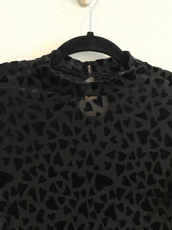 Black High Neck Velvet Bodysuit - Image 4
