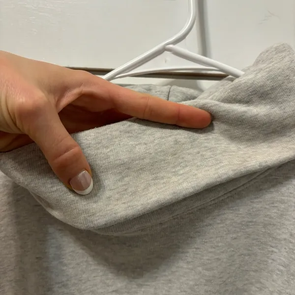 Athleta Cozy Karma Grey Mock Neck Crewneck - Image 5