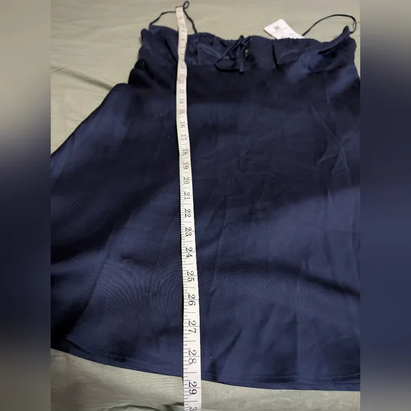 PINK NWT Mini Tencel Night Gown Women's Medium Navy Blue - Image 4