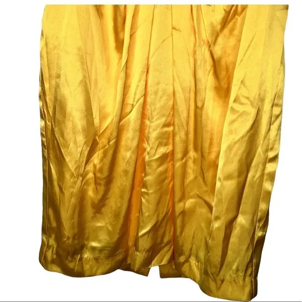 Delaru‎ Strapless Dress Yellow Size 4 - Image 3