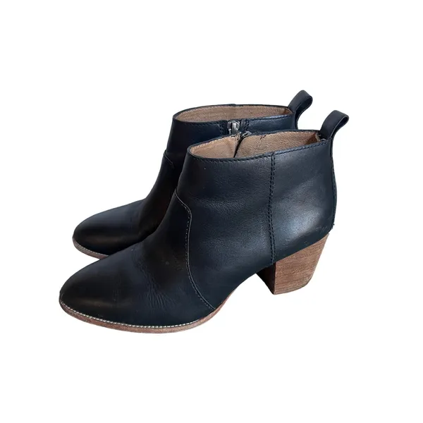 Platform ankle boots madewell Brenner black size 9 - Image 3