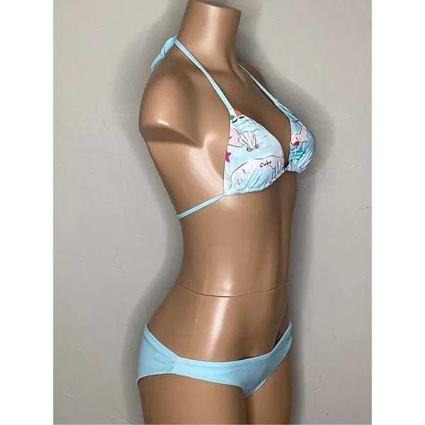 New. Pilyq island blue bikini. S-top/L-bottom. Retails $149 - Image 4