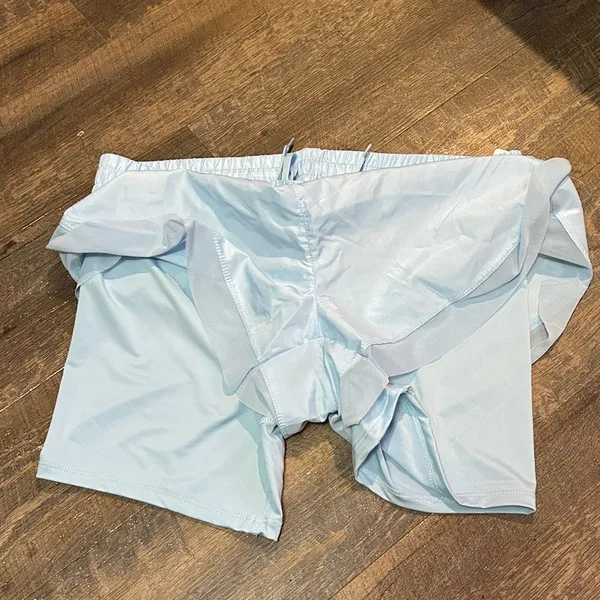 RBX Pale Blue Women's Layered Running Shorts Size Medium‎ Active Wear - Image 6