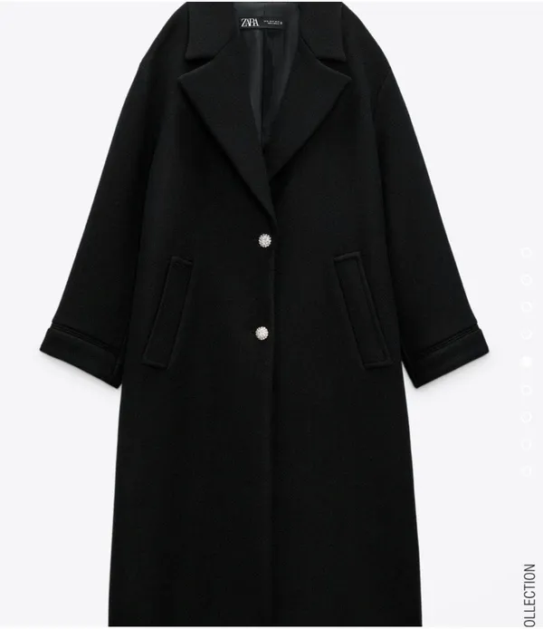 ZARA Wool Buttons Coat - Image 5