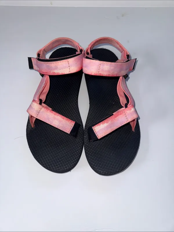 Teva Pink Multi-Striped Strap Women's Sandals - Image 5
